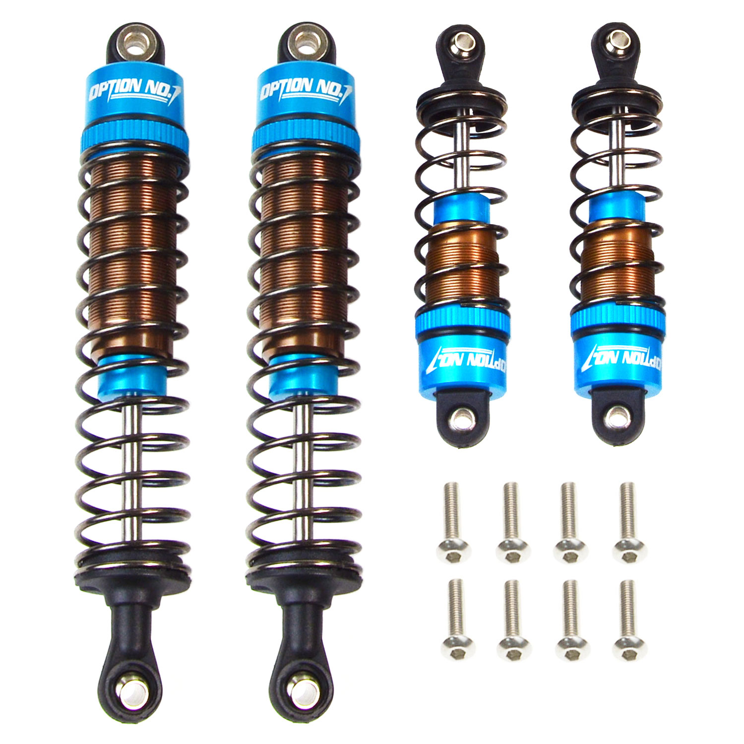 Shock Absorber Rc - โช้คอัพอลูมิเนียมแบบน้ำมัน ด้านหน้า/ด้านหลัง สำหรับรถ Tamiya DT-03/DT-02/TT-02B