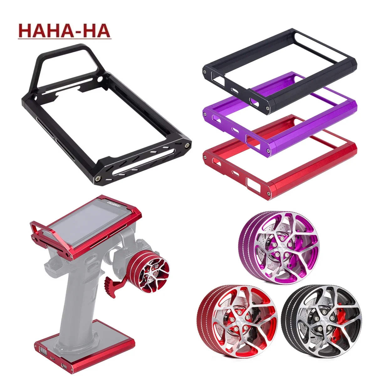 Hobby Zone Rc - CNC อลูมิเนียมเครื่องส่งสัญญาณ Protector กรอบกระเป๋าถือสําหรับ Flysky NB4/Noble