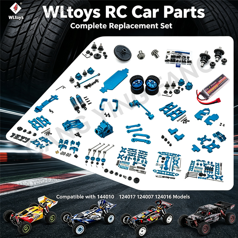 Shock Absorber Rc - WLtoys 144010 124007 124017 124016 ชุดอะไหล่อัพเกรดโลหะสำหรับรถบังคับ