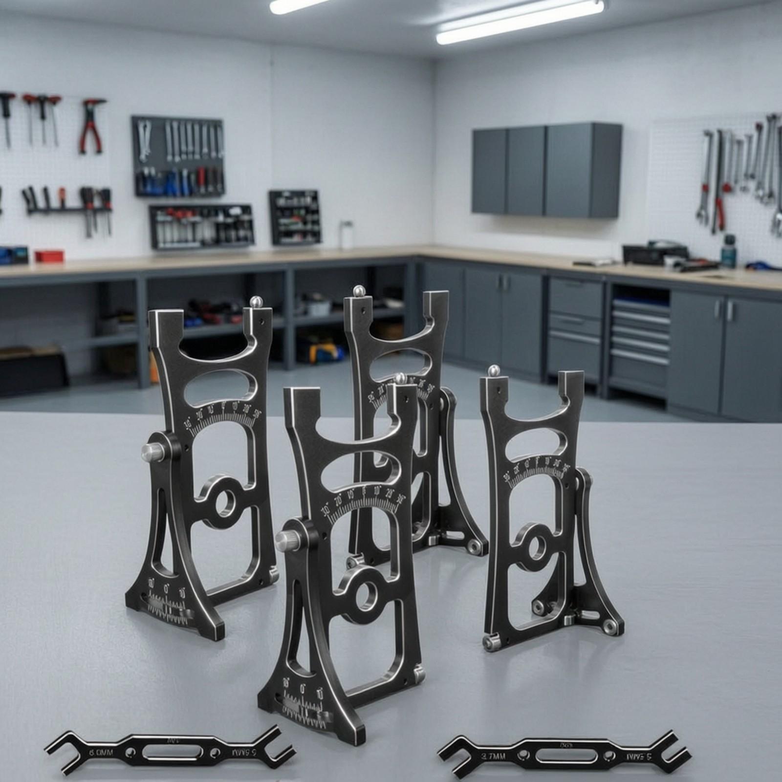Rc Hobby Tool Kit - ชุดเครื่องมือสำหรับรถบังคับวิทยุ พร้อมเกจวัดการตั้งศูนย์ล้อ สำหรับการตั้งค่าแชสซีและปรับพวงมาลัยของรถบังคับขนาด 1/8 และ 1/7