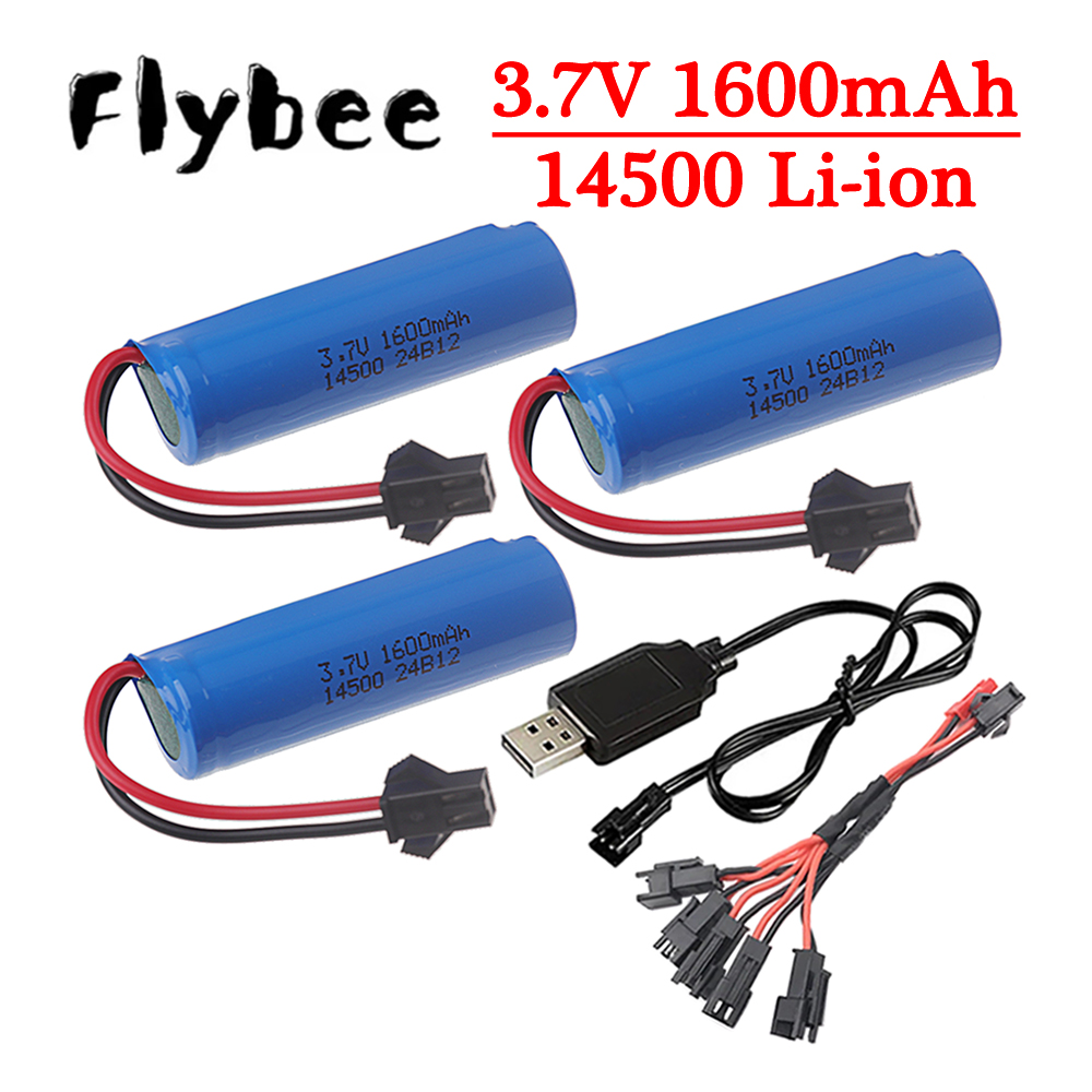 Rc Hobby Hub - ต้นฉบับ 3.7 V 14500 1600mAh แบตเตอรี่