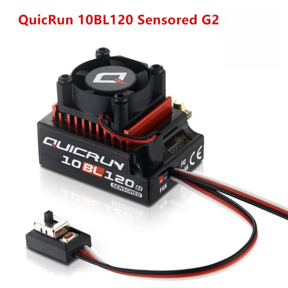 Rc Hobby Motor - FATJAY Hobbywing QUICRUN-10BL-120-G2 120A ESC เซนเซอร์