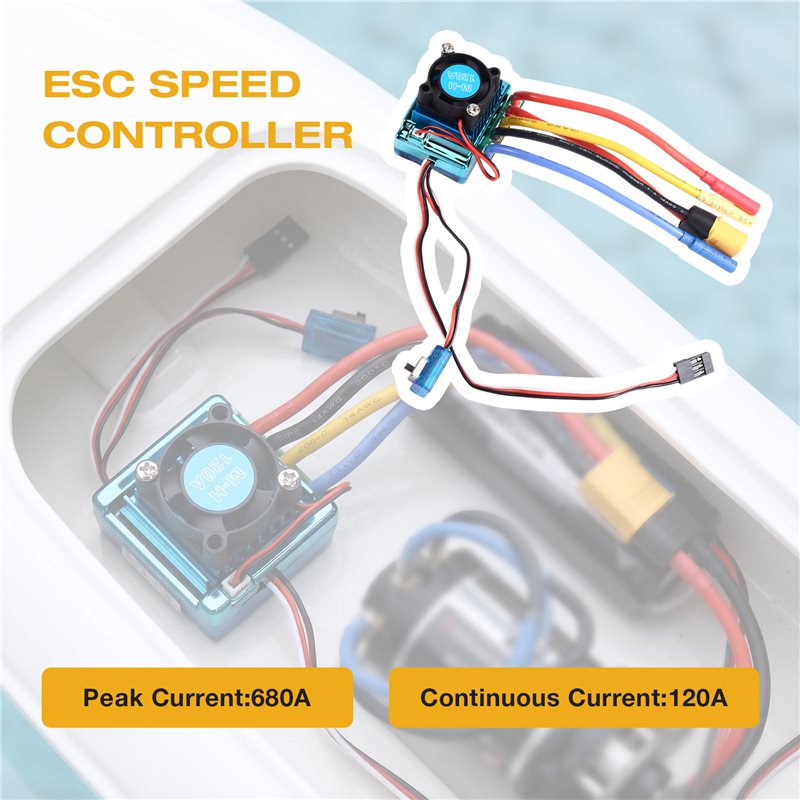 WOWFU-120A ตัวควบคุมความเร็ว E - Brushless Motor 3650 บทวิจารณ์และราคา