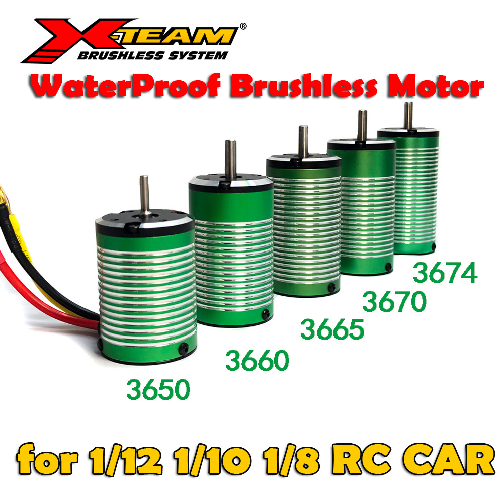 กันน้ํา X-ทีม 1/8 1/10 RC รถมอ - Brushless Motor 3650 บทวิจารณ์และราคา