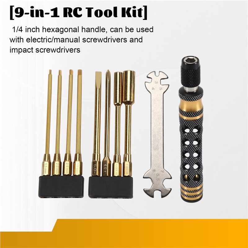 ชุดเครื่องมือ RC 9 ชิ้นใน 1 ชุ - Rc Hobby Tool Kit บทวิจารณ์และราคา