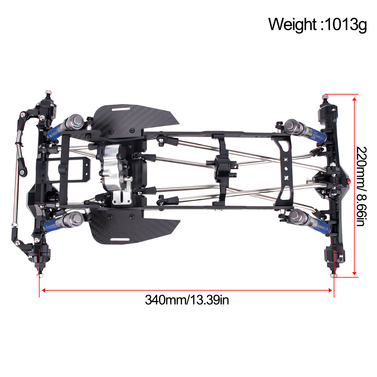 ชุดแชสซีคาร์บอนไฟเบอร์ LCG แบบ - Shock Absorber Rc บทวิจารณ์และราคา