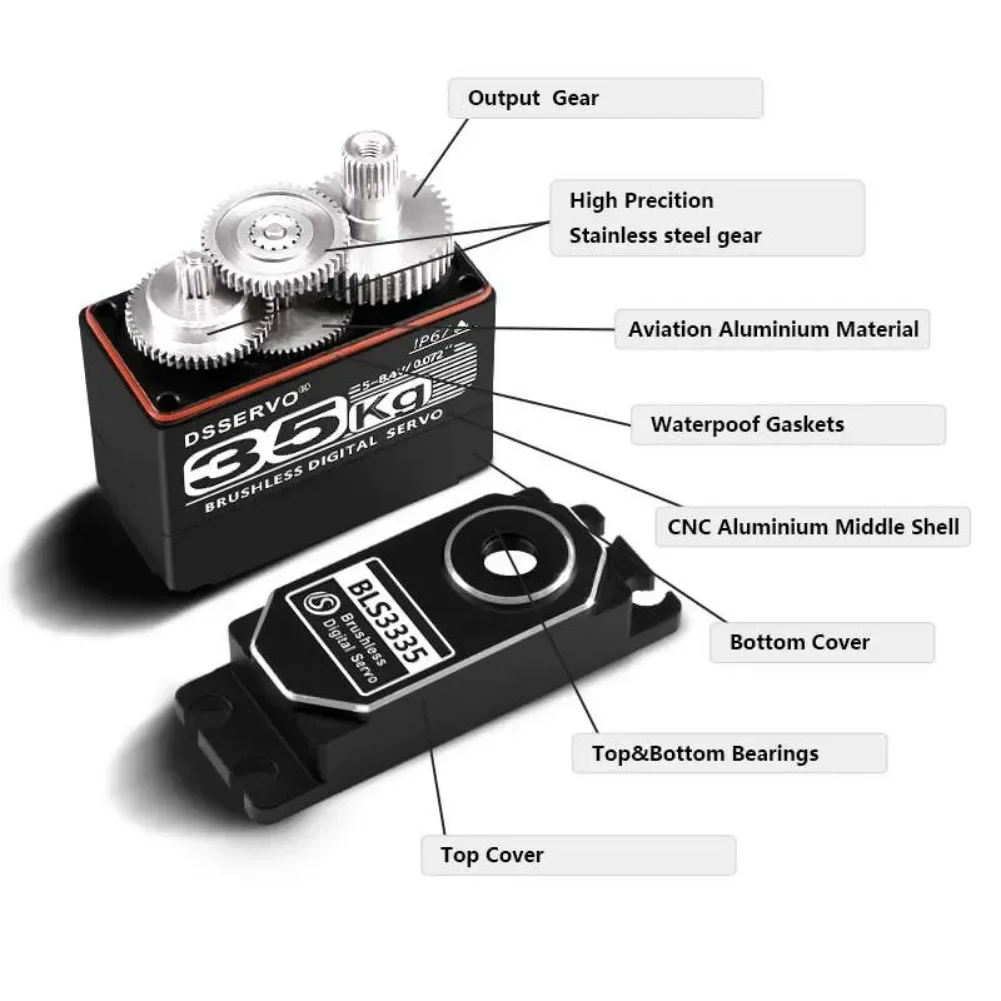 35KG BLS3335 เซอร์โวมอเตอร์ดิจ - Rc Hobby Tools บทวิจารณ์และราคา