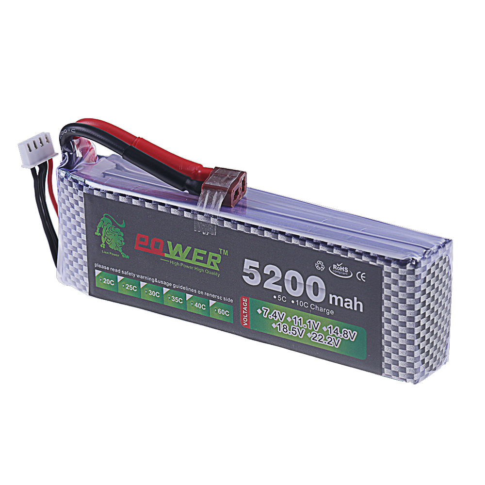 3S Lipo แบตเตอรี่ 11.1V 5200 m - Rc Hobby Hub บทวิจารณ์และราคา